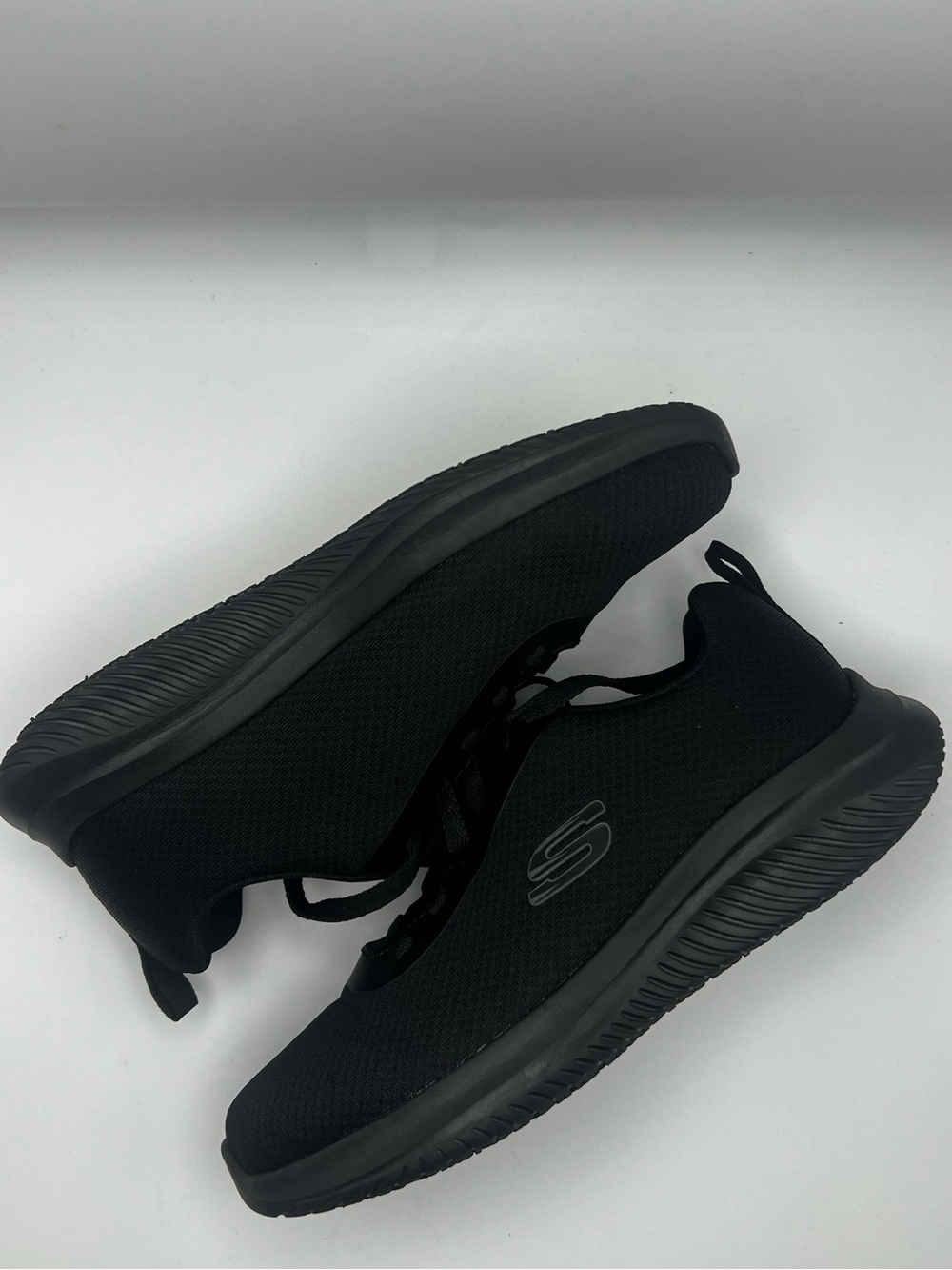 Sketchers Work Slip Resistant Memory Foam Wide Black Shoes Woman’s 7.5W